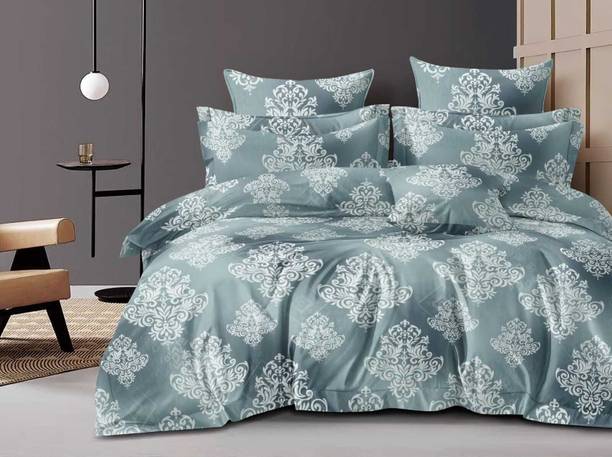 DECOR2ADMIRE Cotton Super King Flat 300 TC Printed Beds...