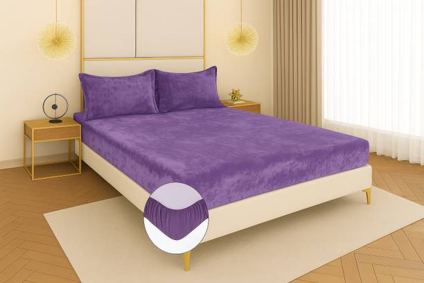 OSONICTEXTILE Woolen King Fitted (Elastic) 254 TC Solid...