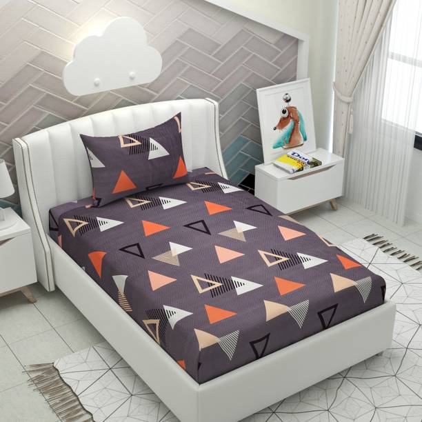 HIDECOR 250 TC Microfiber Single Printed Flat Bedsheet