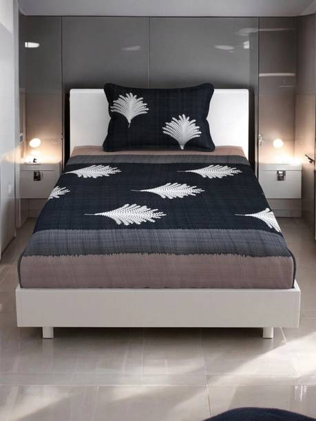 HOMYBEES Cotton Single Flat 220 TC Printed Bedsheet