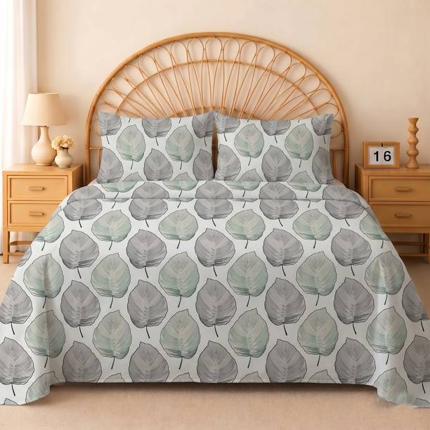 Home Stylish Cotton Double Flat 280 TC Printed 1 Bedsheet