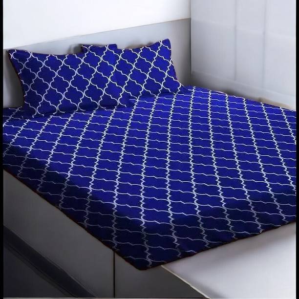 Comfolust Cotton Double Fitted (Elastic) 300 TC Printed 1 Bedshee
