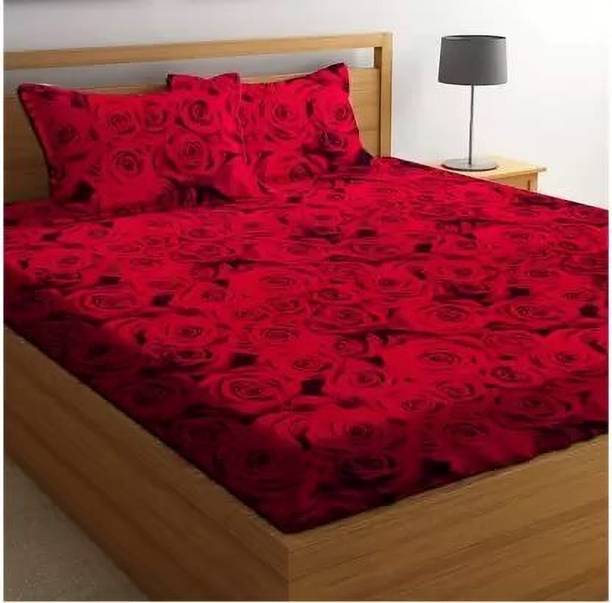 ANIKET 180 TC Polycotton Double Printed Flat Bedsheet
