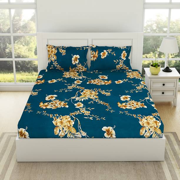 Welspun 144 TC Microfiber Double Printed Flat Bedsheet