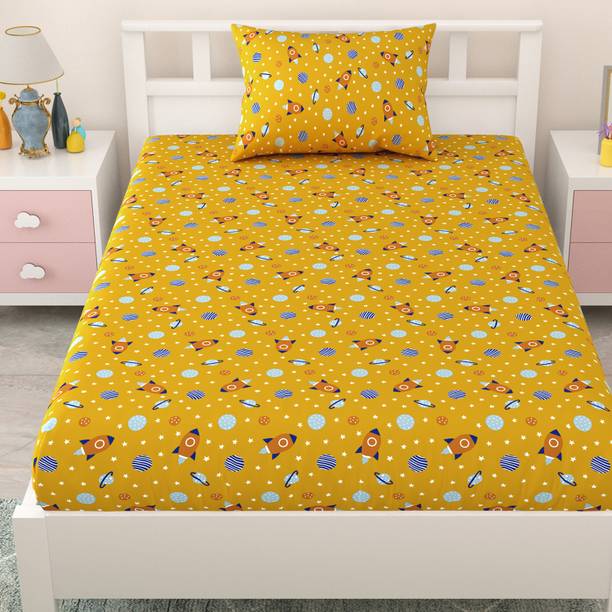 Mafatlal Cotton Single Flat 144 TC Printed Bedsheet
