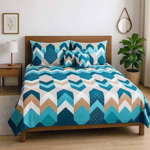 Flipkart SmartBuy 144 TC Microfiber Double Printed Flat Bedsheet