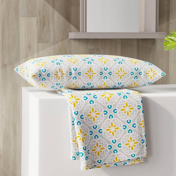 Layers 144 TC Cotton Single Printed Flat Bedsheet