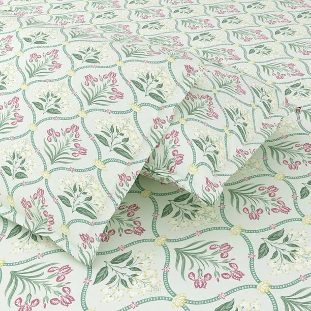 haus & kinder Cotton Double Flat 186 TC Printed Bedshee...