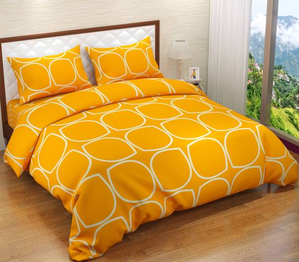 Shivi Creation 170 TC Cotton Double Printed Flat Bedsheet