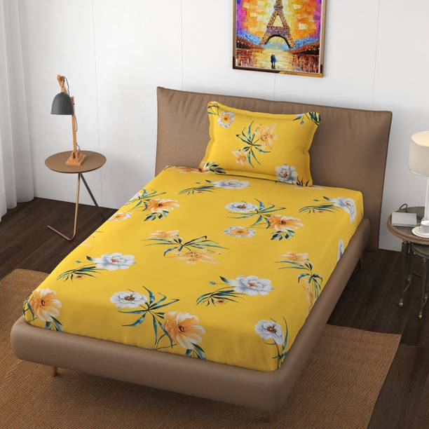 HIDECOR 250 TC Polycotton Single Printed Flat Bedsheet