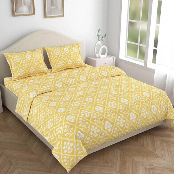 haus & kinder Cotton Double Flat 186 TC Printed Bedshee...