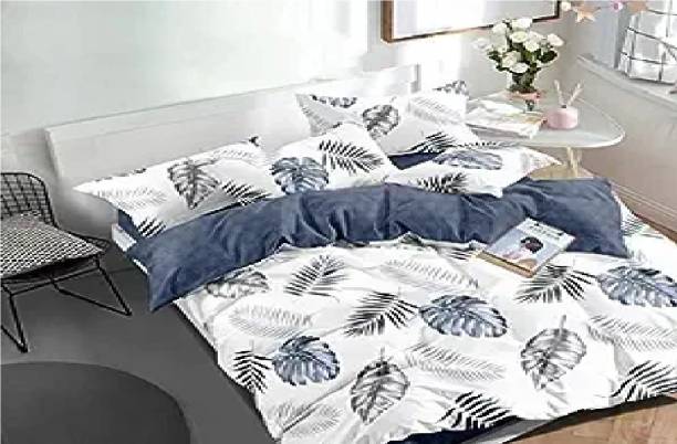 SHIVSHAKTI 100 TC Polycotton Double Abstract Fitted (Elastic) Bedsheet