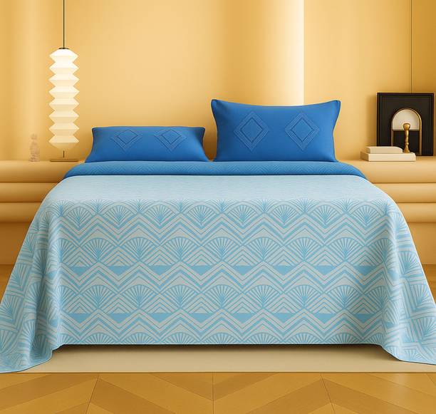 VAS COLLECTIONS Cotton Double Flat 220 TC Motifs Bedsheet