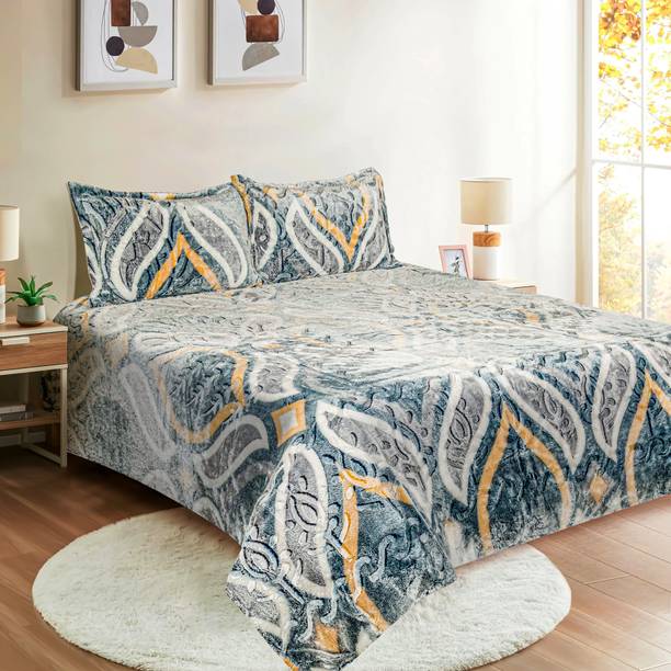 SIGNATURE 300 TC Velvet King Abstract Flat Bedsheet