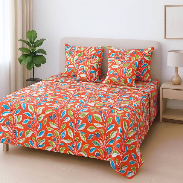Flipkart SmartBuy 144 TC Microfiber Double Printed Flat Bedsheet