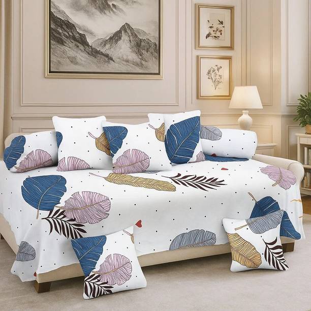 OSONICTEXTILE Cotton Single Flat 140 TC Floral Bedsheet