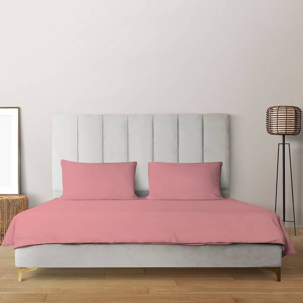 Livpure Smart 300 TC Cotton King Solid Flat Bedsheet