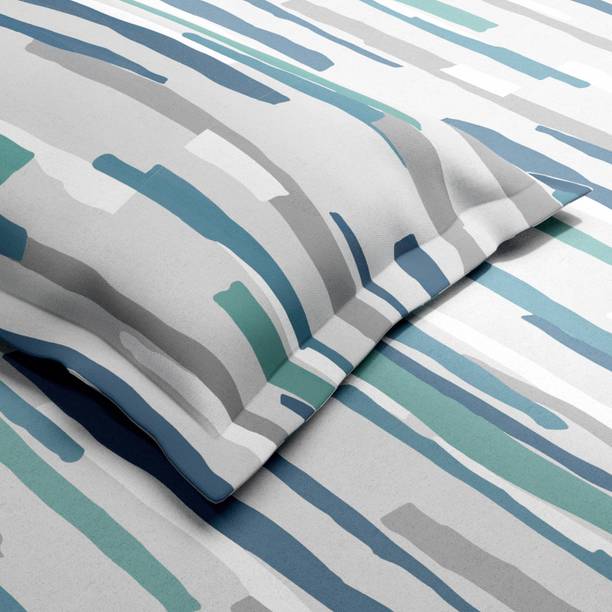 haus & kinder 144 TC Cotton Double Printed Flat Bedsheet