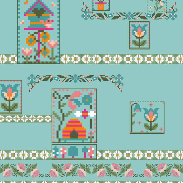 SPACES Cotton Double Flat 180 TC Floral Bedsheet