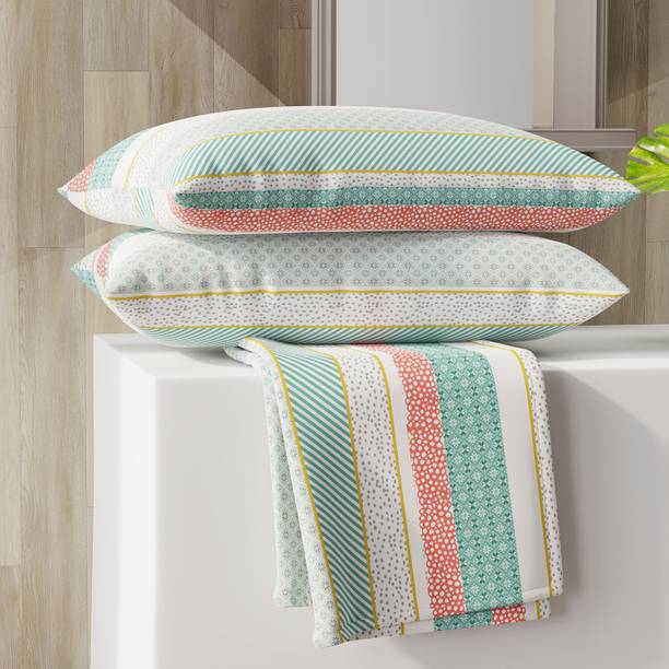 Layers 225 TC Cotton Blend Double Printed Flat Bedsheet