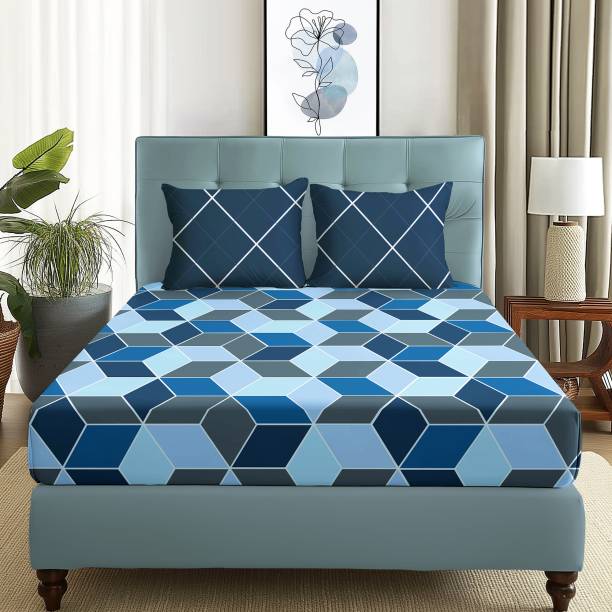 Story@home 180 TC Microfiber Double Printed Flat Bedsheet