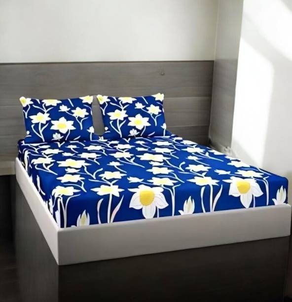 Comfolust 300 TC Cotton Double Printed Fitted (Elastic)...