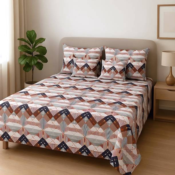 Flipkart SmartBuy 144 TC Microfiber Double Printed Flat Bedsheet