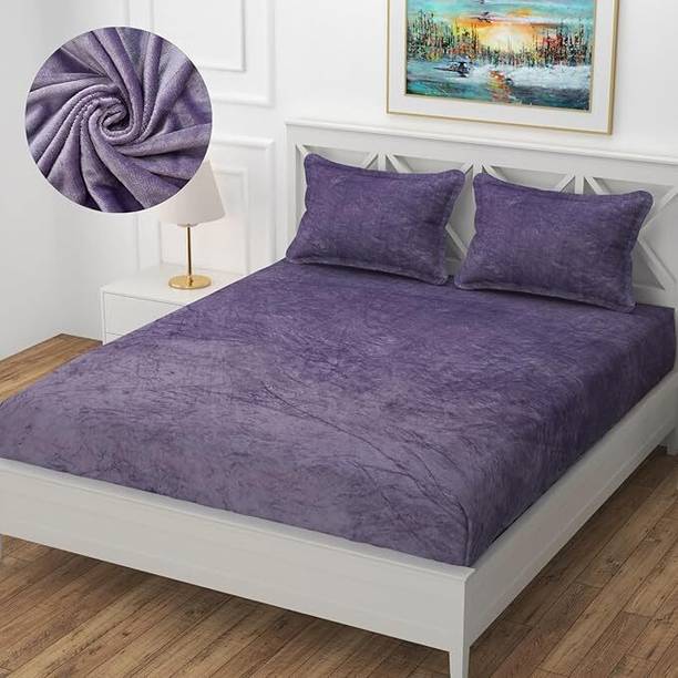 SHOPHOX Woolen Double, King Fitted (Elastic) 300 TC Pri...