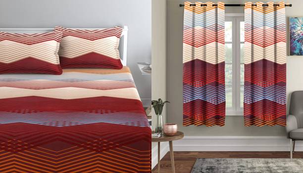 Flipkart SmartBuy 144 TC Microfiber Double Printed Flat Bedsheet