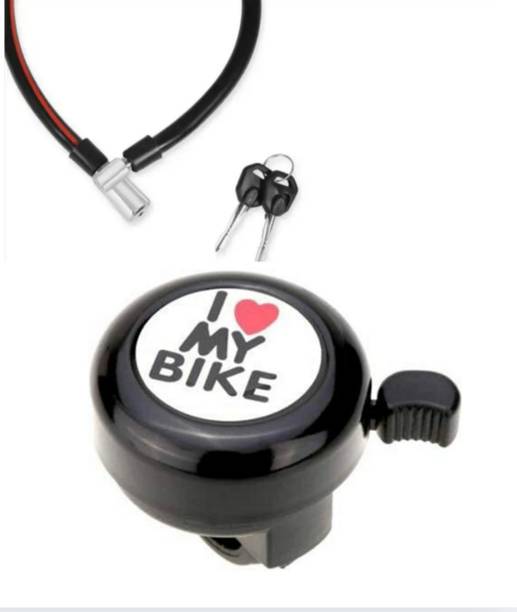 Rahidhay Combo Cycle Steel Bell with Lock Set Bell