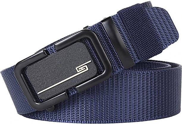 Men & Women Formal, Casual Blue Nylon Belt