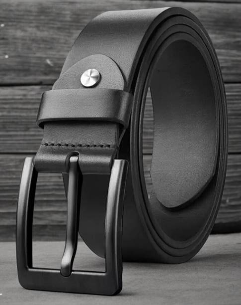 Roadster Men Formal, Casual, Evening, Party Black Genuine Leather Belt