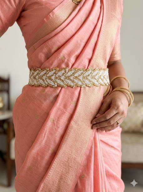 purala Women Evening, Party, Casual Gold Fabric Belt