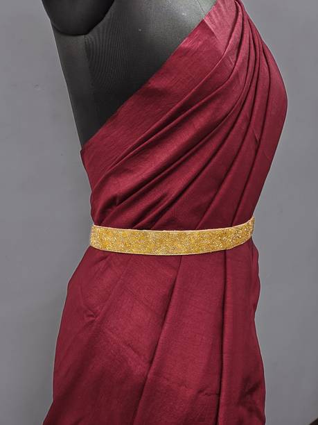 purala Women Casual Gold Fabric Belt