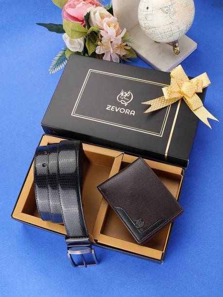 ZEVORA Men Casual Multicolor Genuine Leather Reversible Belt