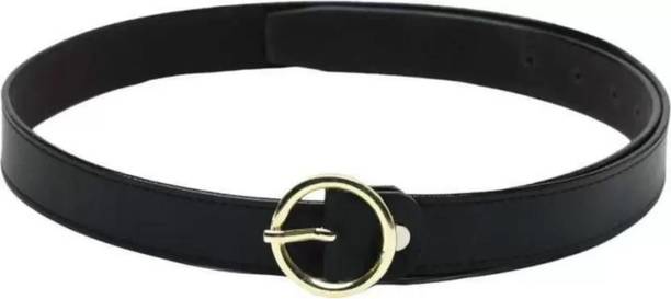 Girls Casual, Party, Evening Black Artificial Leather Belt