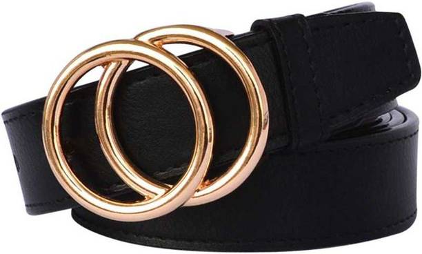 AMNEE Women Casual, Formal, Evening, Party Black Synthetic Belt