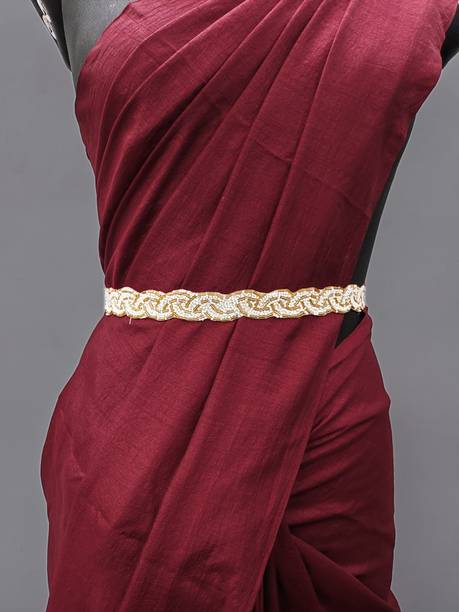 purala Women Casual White Fabric Belt