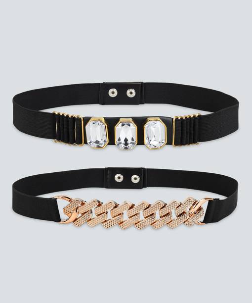 Hapani Fashion Women Casual Black Fabric Belt