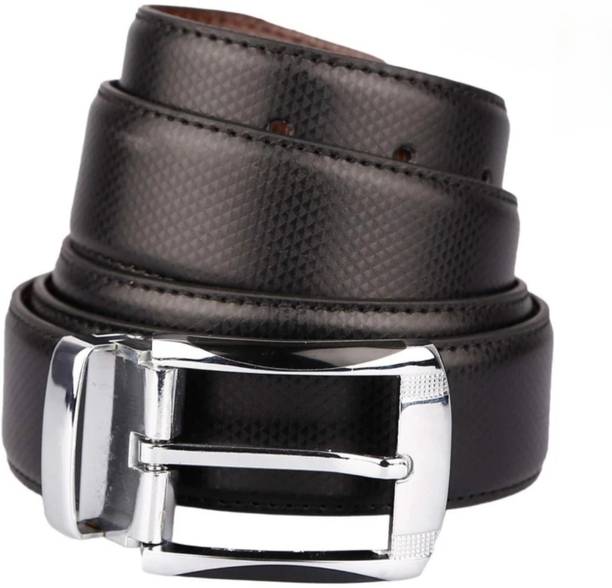 Men Casual, Evening, Formal, Party Black, Brown Texas Leatherite Reversible Belt