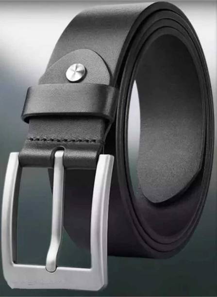 Men Casual, Formal, Party Black Artificial Leather Belt