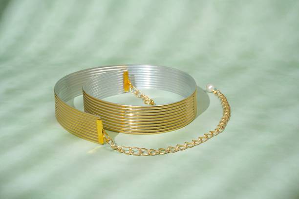 Hapani Fashion Women Casual Gold Fabric Belt
