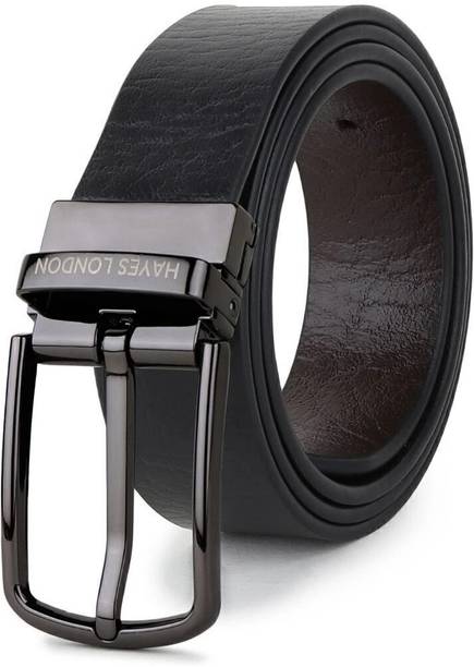 Hayes London Men Casual, Formal, Party Black, Brown Genuine Leather Reversible Belt