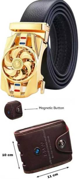 Fancy Craft Men Casual, Evening, Formal, Party Black, Brown Artificial Leather Belt