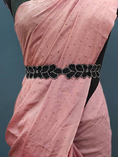 purala Women Casual Black Fabric Belt