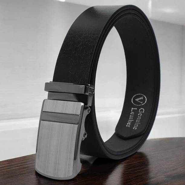 Men Casual, Evening, Formal, Party Black Artificial Leather Belt