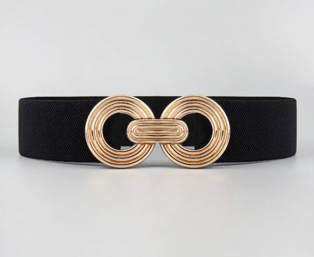 Hapani Fashion Women Party Black Genuine Leather Belt