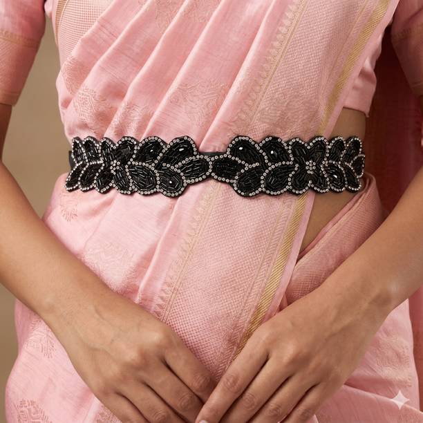 purala Women Evening, Party, Casual Black Fabric Belt