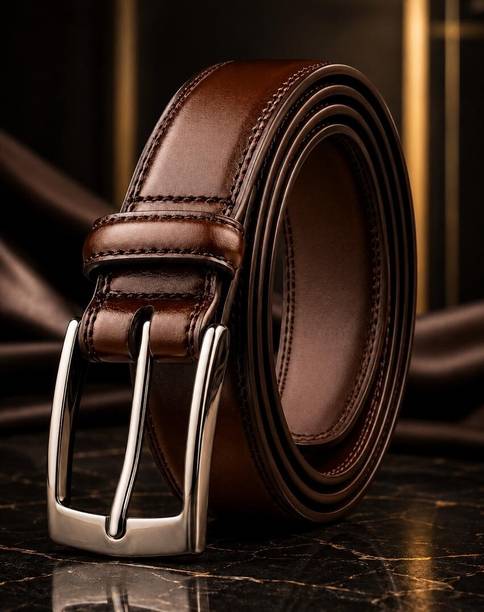 KAEZRI Men Brown Artificial Leather Belt