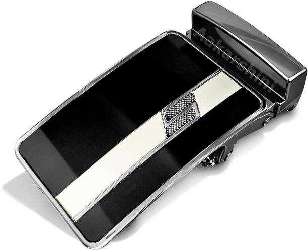Aakarshini Men Formal Black Metal Belt